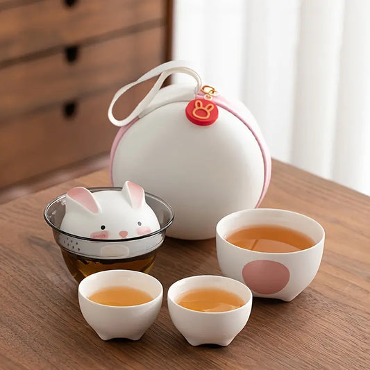 【TenK+】Animals Travel Tea Set