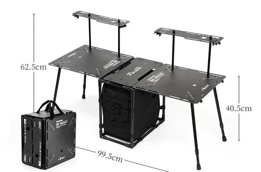 【TenK+】All-in-one foldable soft shell storage box and table