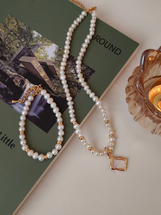 Classic Freshwater Pearl Bracelet – 18K Gold Vermeil on Sterling Silver | Timeless Elegance