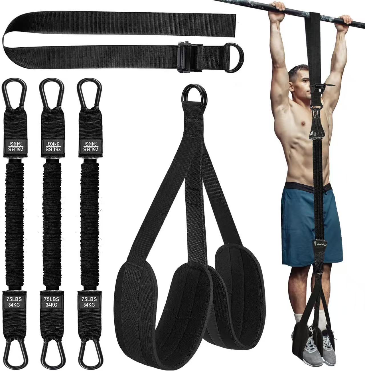 Pull-Up Assist Resistance Band System