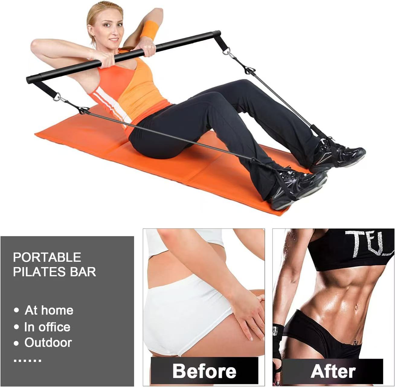 Multifunction Resistance Bar Set – Full Body Workout System