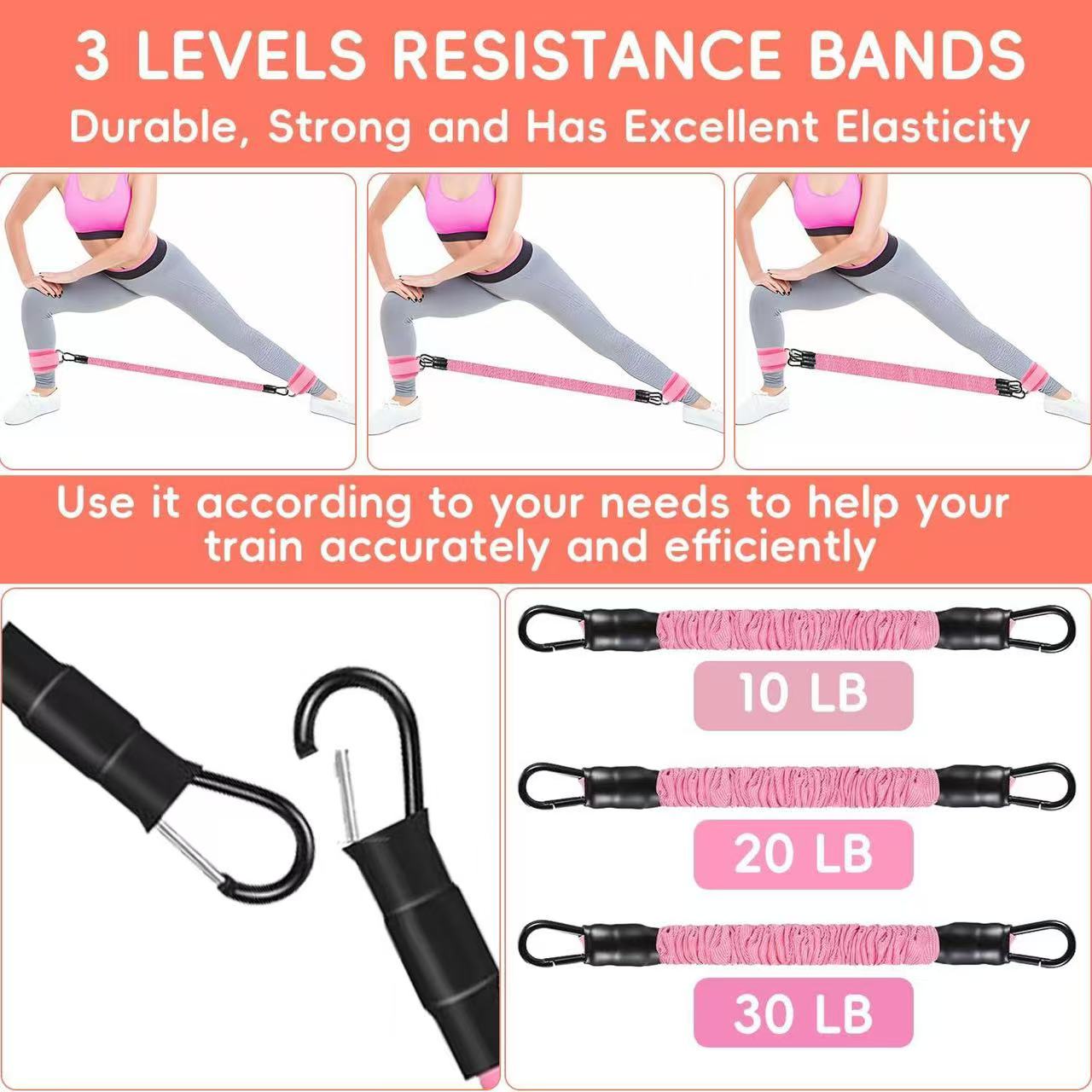 Ankle Resistance Bands for Leg & Glute Training