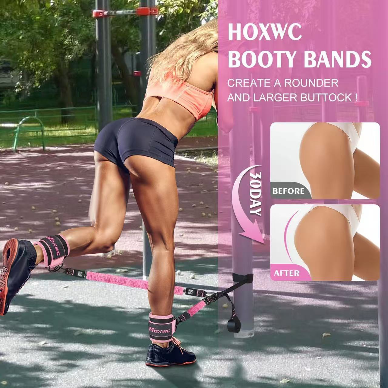 Ankle Resistance Bands for Leg & Glute Training